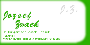 jozsef zwack business card